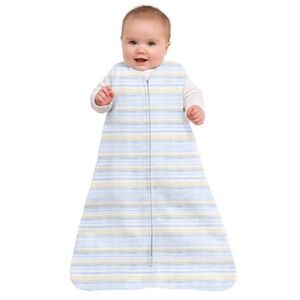 HALO Innovations SleepSack Wearable Blanket Micro Fleece - Multi Stripe Blue L
